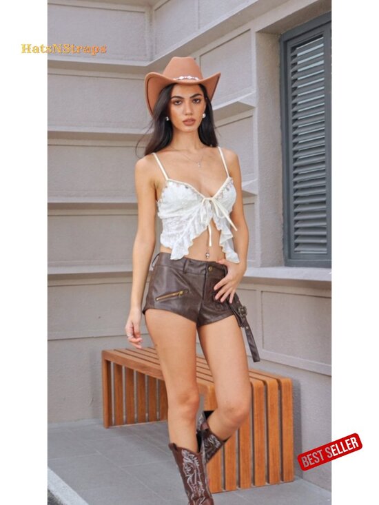 Verdusa Cowgirl Hat Rhinestone Wide Brim Western Party main image 4